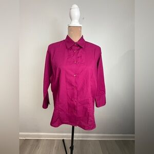 Blue Generation Women's Pink Button-Up Shirt